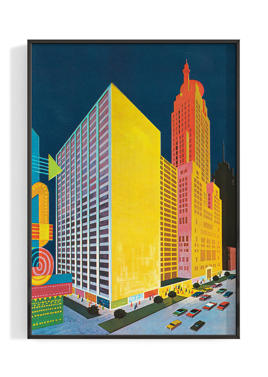 Colorful Downtown Poster