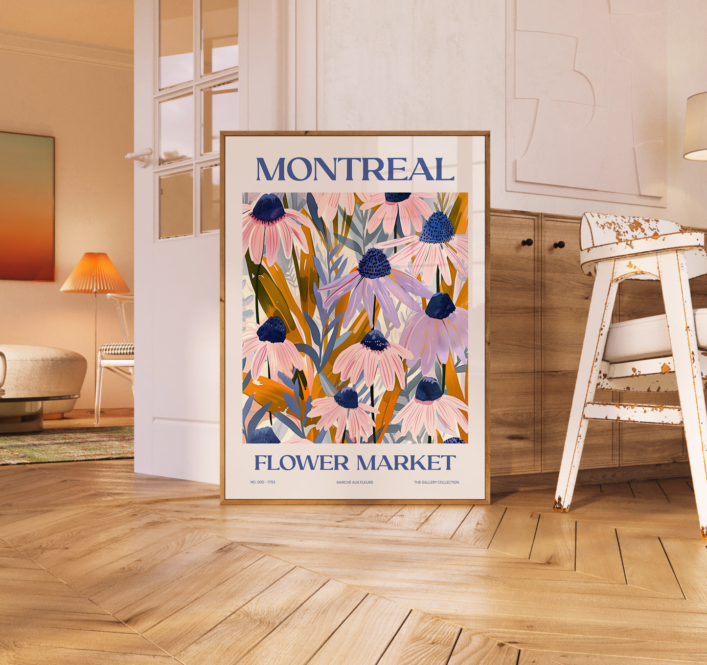 Flower Market Poster - Montreal