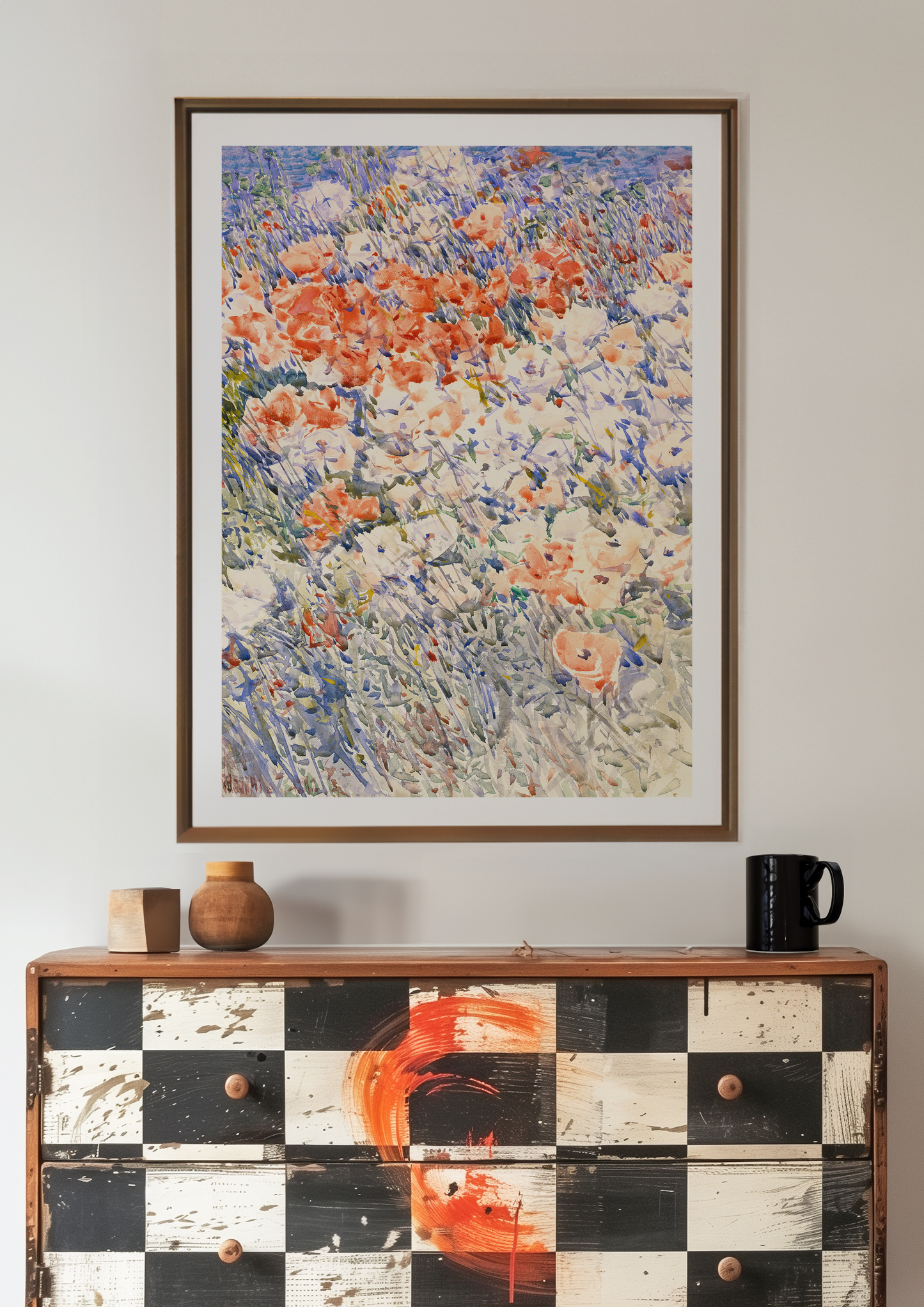 Abstract Field of Flowers | Poster Print