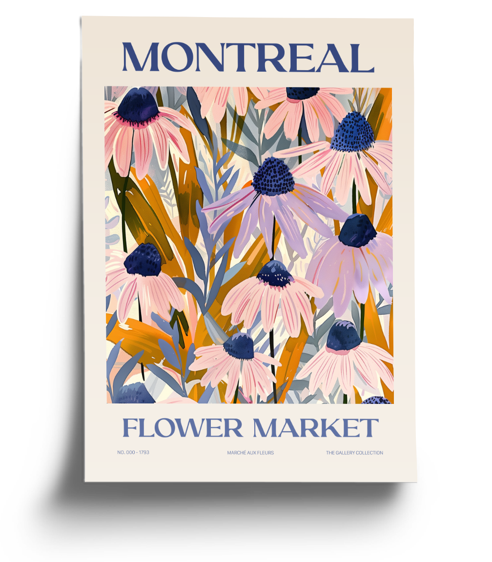 Flower Market Poster - Montreal