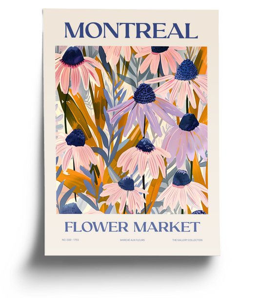 Flower Market Poster - Montreal